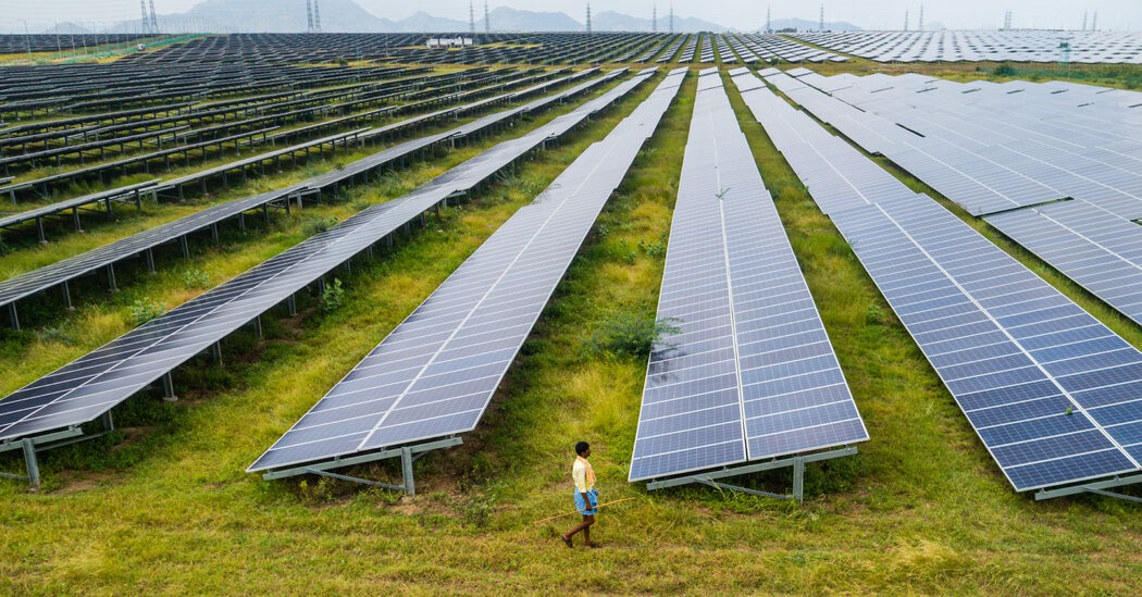 Narendra Modi says India will sharply increase renewable energy.