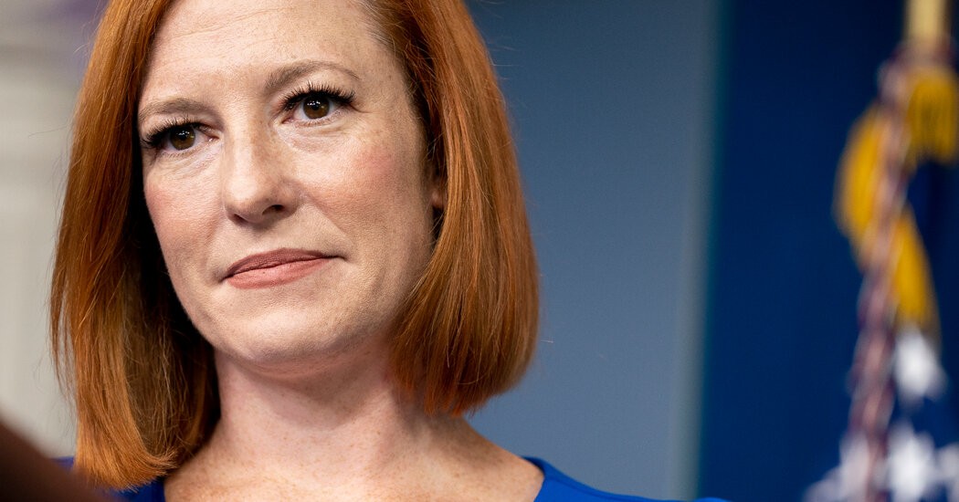 Jen Psaki, the White House press secretary, has tested positive for the coronavirus.