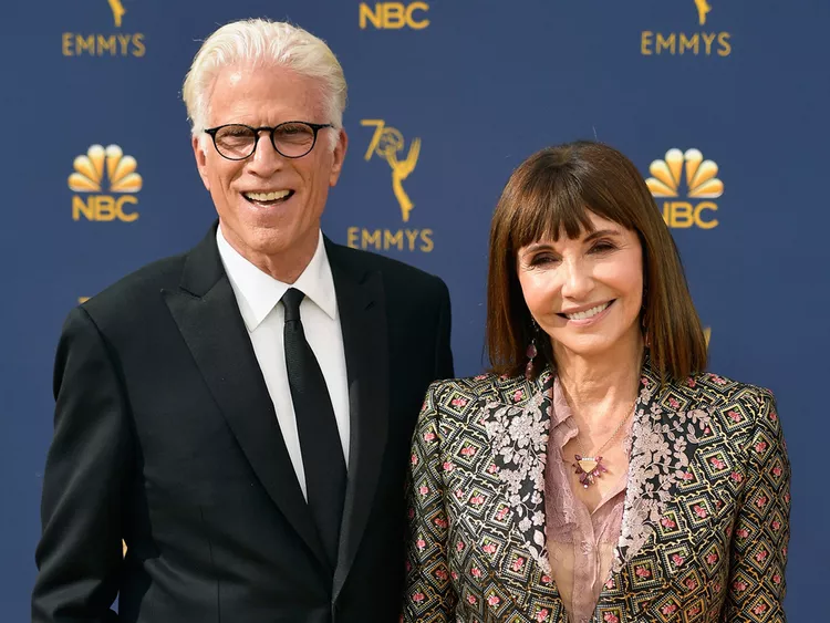Ted Danson (L) and Mary Steenburgen attend the 70th Emmy Awards at Microsoft Theater on September 17, 2018 in Los Angeles, California Credit