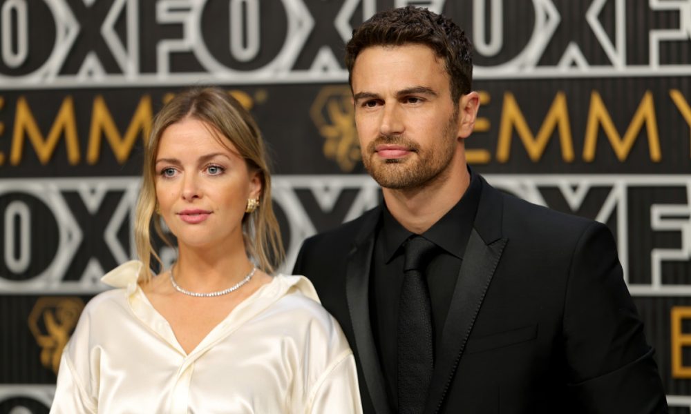 Theo James and his wife Ruth Kearney