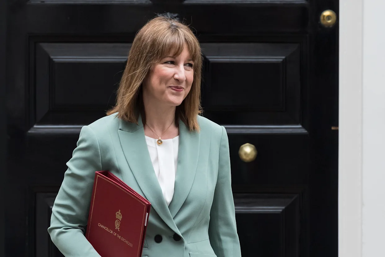 Official headshot of UK Chancellor Rachel Reeves in government setting.