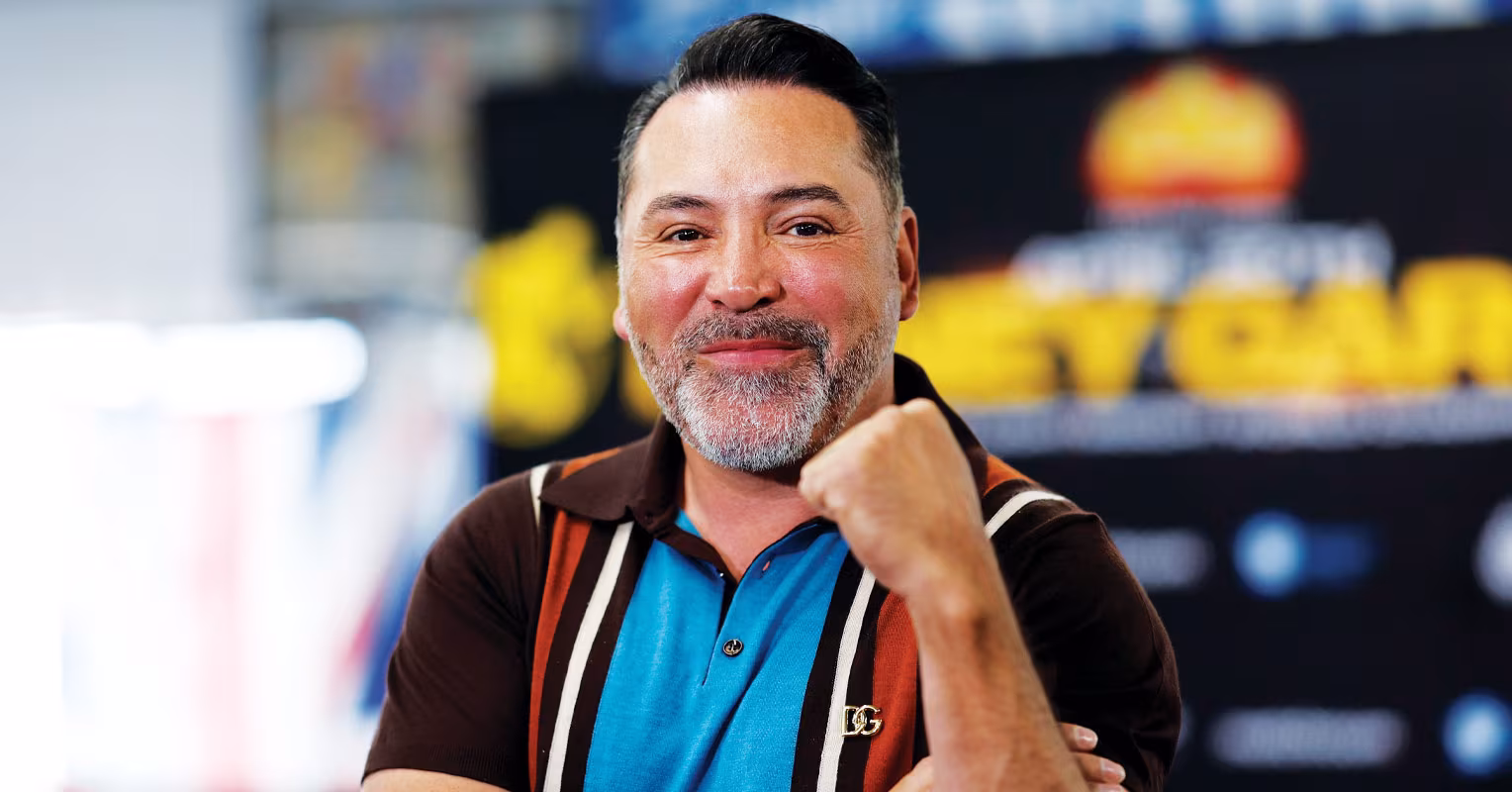 Oscar De La Hoya attending a public event in Los Angeles