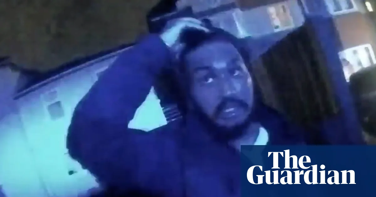 Bodycam footage shows Vickrum Digwa lying to police before his arrest – video | Crime