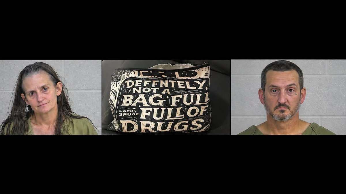 Kentucky couple arrested after cops allegedly found drugs in bag labeled ‘deffntely not a bag full full of drugs’