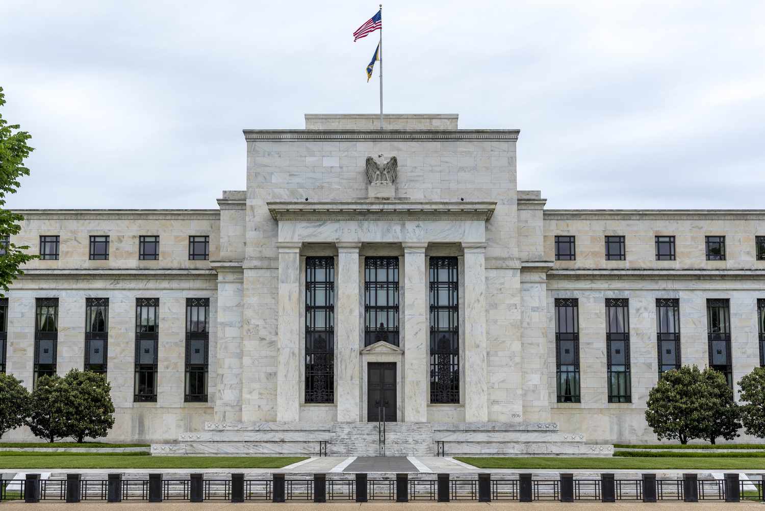 Federal Reserve headquarters during debate over softer bank oversight rules