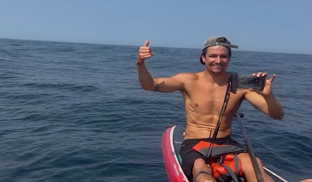 British surfer Arran Strong r has gone missing during a stand-up paddle boarding excursion off the coast of Portugal