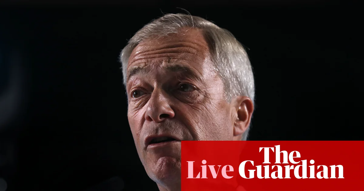 Farage warned attack against ‘establishment’ over unregistered gifts could lead to harsher punishment – UK politics live | Politics