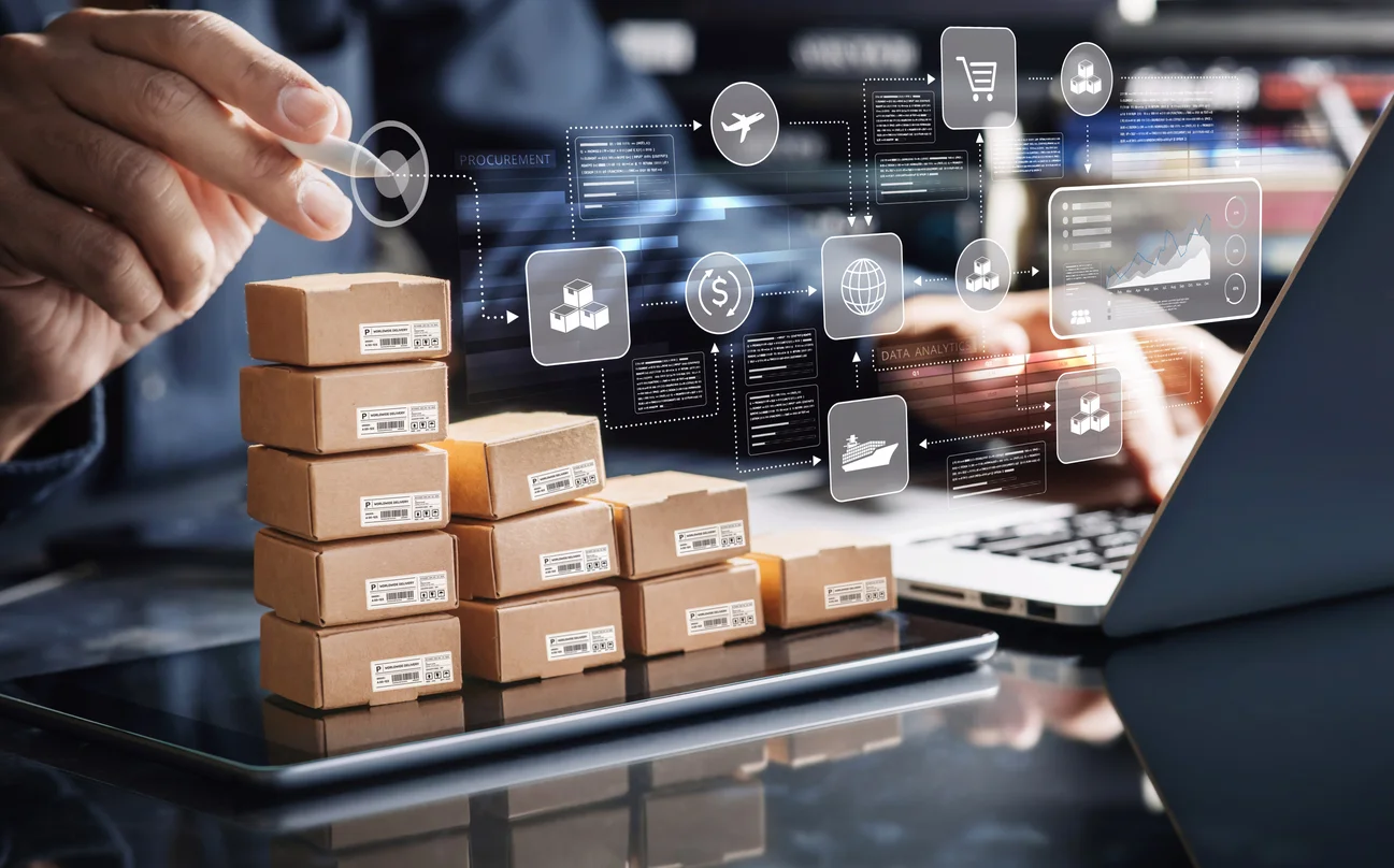 optimization of procurement or purchasing product order and service solution.crm customer relationship management for business connection.not ai generated