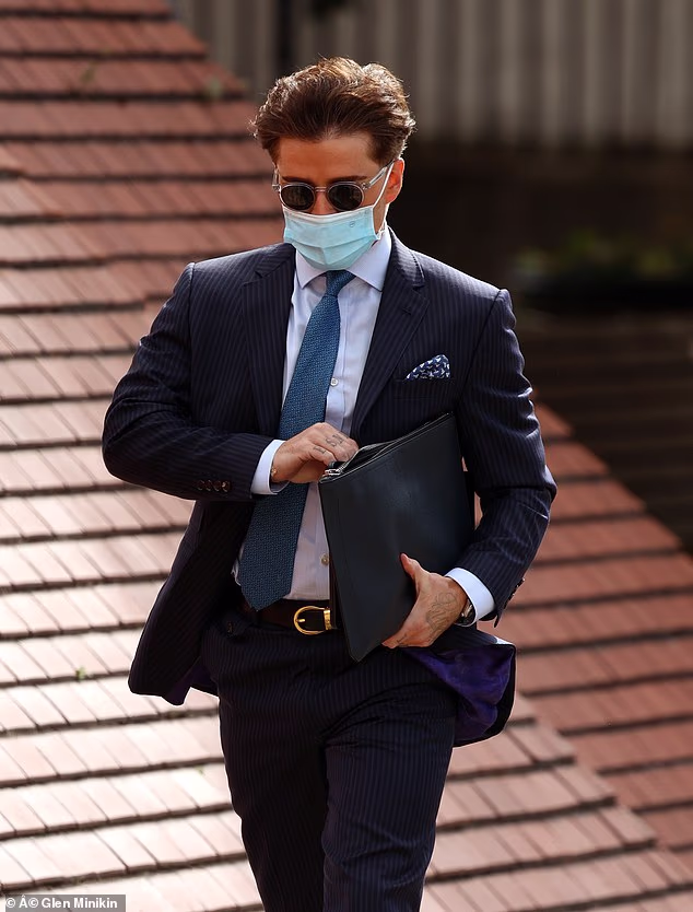 Johnstone arriving at Leeds Magistrates' Court in July for his trial where he was found guilty of impersonating a police officer
