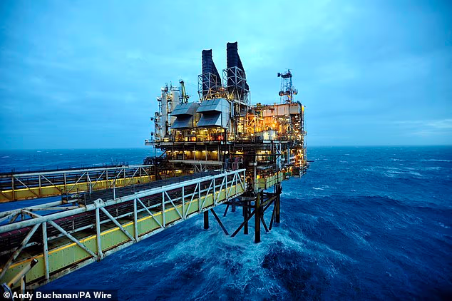 The BP Etap platform (Eastern Trough Area Project) in the North Sea, east of Aberdeen