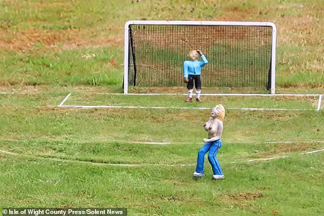 Erica the topless streaker shall return to Godshill Model Village after a poll found in her favour