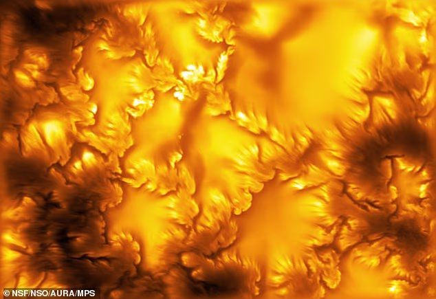 Scientists have captured the highest-resolution images of the sun's surface ever taken (pictured), revealing patterns that have never been seen before