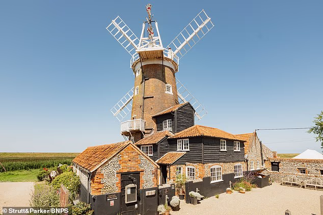 Cley Windmill, one of the country's most painted and photographed sites, has hit the market for £2.65million