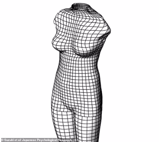 This silhouette figure - with a waist-to-hip ratio of 0.9 and waist-to-bust ratio of 0.7 - was deemed highly attractive by the men taking part in the study