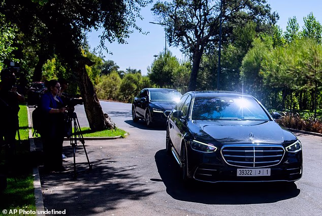 FIFA President Gianni Infantino arrived at an emergency meeting in Sale, Morocco on Wednesday