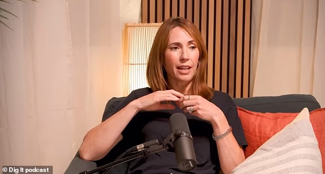 Alex Jones has admitted that she's suffering from perimenopause rage as she questioned whether having a child at 44 'delayed her symptoms'