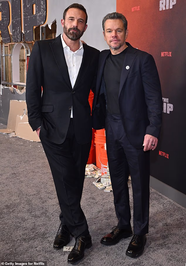 Matt Damon, 55, revealed that both he and Ben Affleck were broke after making the Oscar-winning film Good Will Hunting; seen in January in NYC