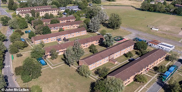 The controversial migrant camp at the former RAF base in Wethersfield, Essex, funded by taxpayers and charities