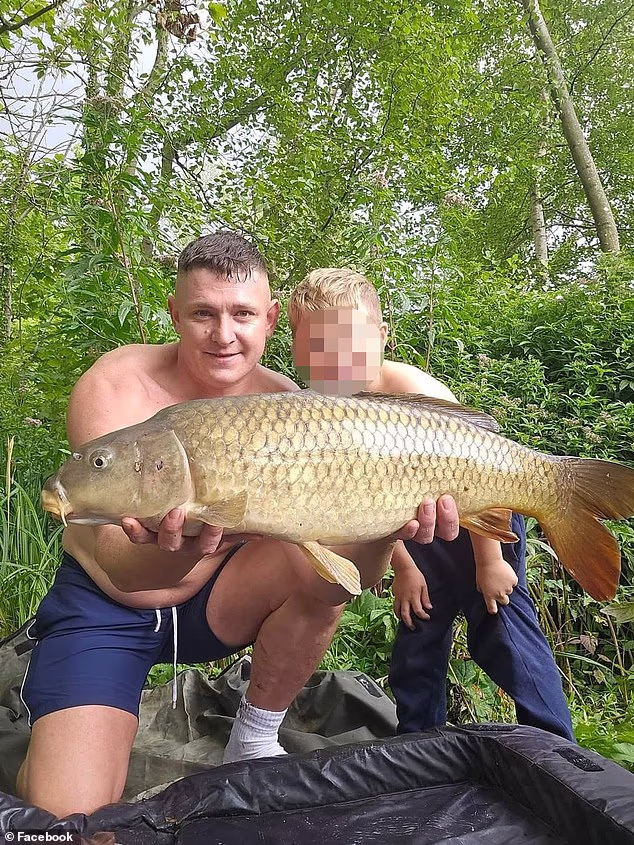 Keiren Bell (pictured, left) suffered a ruptured abdominal aneurysm while on a last-minute getaway to France
