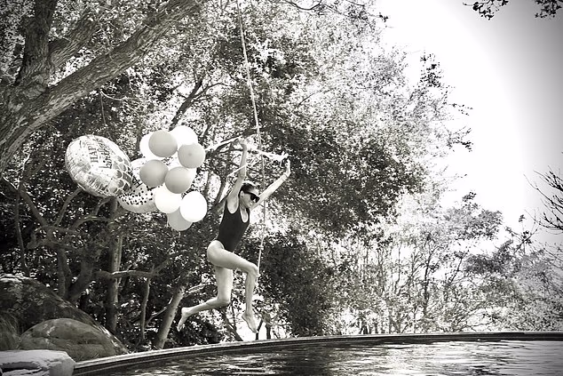 The Duchess of Sussex marked her 45th birthday this week by posting a photograph of her leaping into an outdoor swimming pool